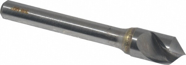 3/8" Head Diam, 1/4" Shank Diam, 1 Flute 90° Solid Carbide Countersink
