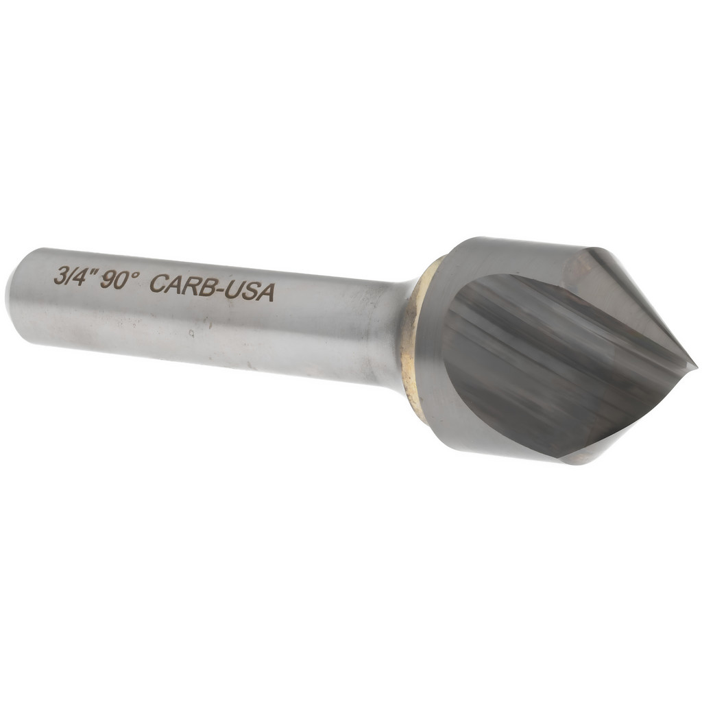 Atrax 331-028070 3/4" Head Diam, 3/8" Shank Diam, 1 Flute 90&deg; Solid Carbide Countersink Image
