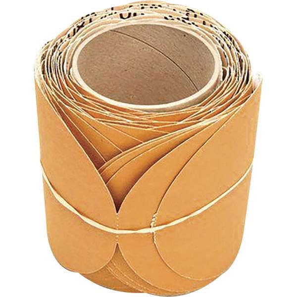PSA Disc: 5" Disc Dia, 180 Grit, Aluminum Oxide