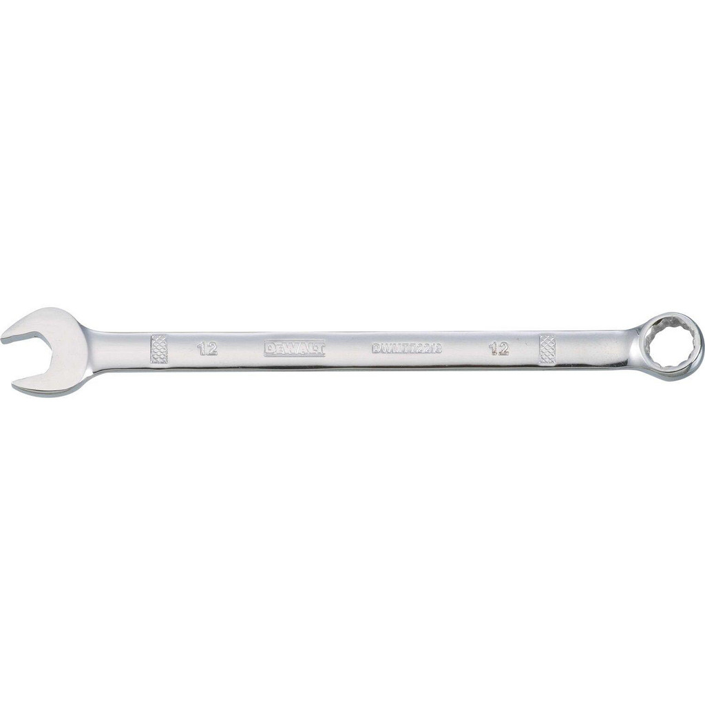 DeWALT Combination Wrench: 12.00 mm Head Size, 15 deg Offset - Steel, Chrome Finish | 4-Pack | Part #DWMT72213OSP