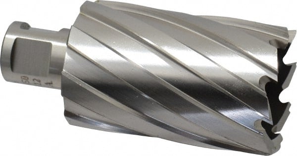 Hougen 12250 Annular Cutter: 1-9/16" Dia, 2" Depth of Cut, High Speed Steel 