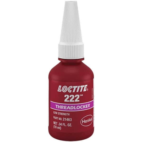 LOCTITE 231125 Threadlocker: Purple, Liquid, 10 mL, Bottle 