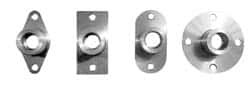 Gibraltar ROFR-250-G 1/4" Pin Diam, #6-32 Mounting Hole, Round Flange, Stainless Steel Quick Release Pin Receptacle 