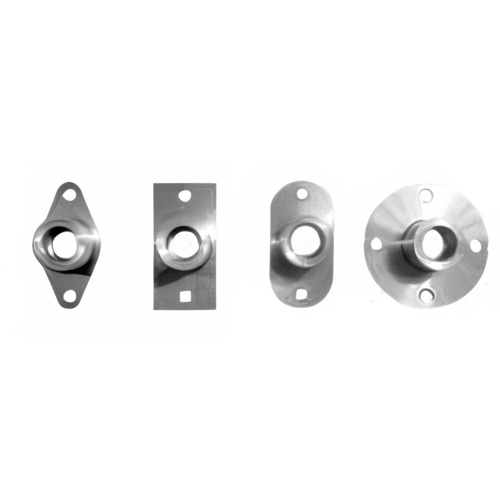 5/16" Pin Diam, #6-32 Mounting Hole, Diamond Flange, Stainless Steel Quick Release Pin Receptacle