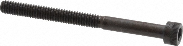 Made in USA 8C200KCS Low Head Socket Cap Screw: #8-32, 2" Length Under Head, Socket Cap Head, Hex Socket Drive, Alloy Steel, Black Oxide Finish Image