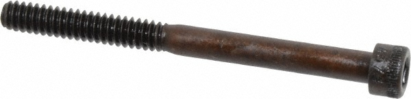 Made in USA 10C225KCS Low Head Socket Cap Screw: #10-24, 2-1/4" Length Under Head, Socket Cap Head, Hex Socket Drive, Alloy Steel, Black Oxide Finish Image