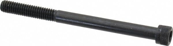 Made in USA 10410 Hex Head Cap Screw: 5/16-18 x 4", Alloy Steel, Black Oxide Finish Image