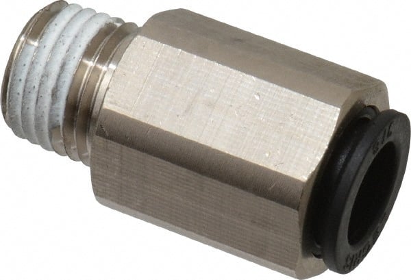 Legris 3601 56 20 Nickel-Plated Brass Push-to-Connect Fitting 1//4 Tube OD x #10-32 UNF Male Inline Connector