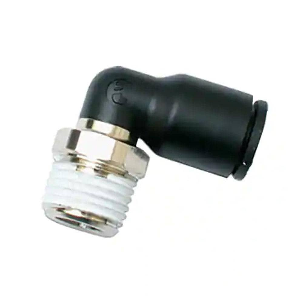 Legris 3109 10 22 Push-To-Connect Tube to Male & Tube to Male NPT Tube Fitting: Male Elbow, 1/2" Thread Image