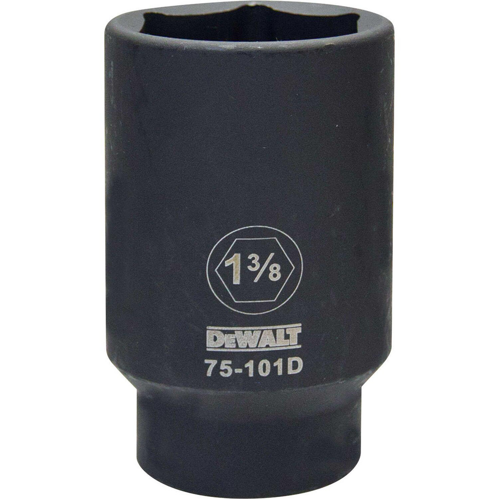 DeWALT Impact Socket: 1/2" Drive, 1-3/8" Socket, Hex Drive - 6 Point, Chrome | 4-Pack | Part #DWMT75101OSP