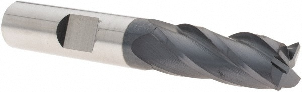 SGS 38171 Corner Radius End Mill: 3/8" Dia, 1" LOC, 0.02" Radius, 4 Flutes, Solid Carbide Image