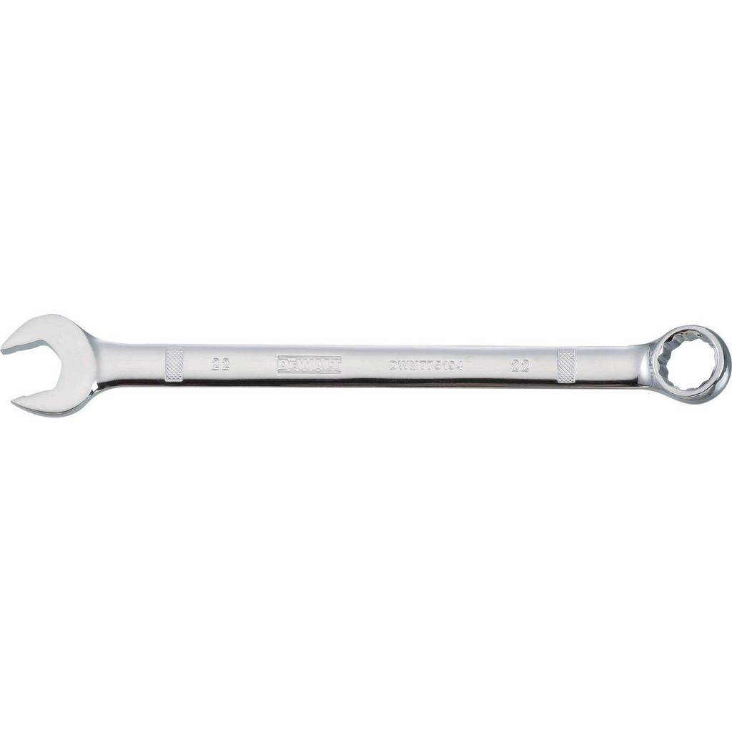 DeWALT Combination Wrench: 22.00 mm Head Size, 15 deg Offset - Steel, Chrome Finish | 4-Pack | Part #DWMT75194OSP