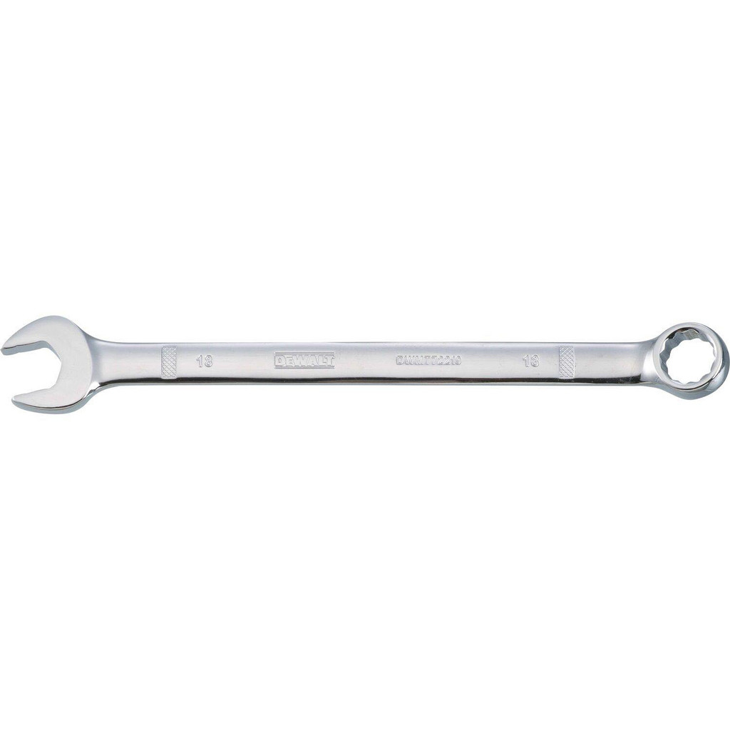 DeWALT Combination Wrench: 18.00 mm Head Size, 15 deg Offset - Steel, Chrome Finish | 4-Pack | Part #DWMT72219OSP