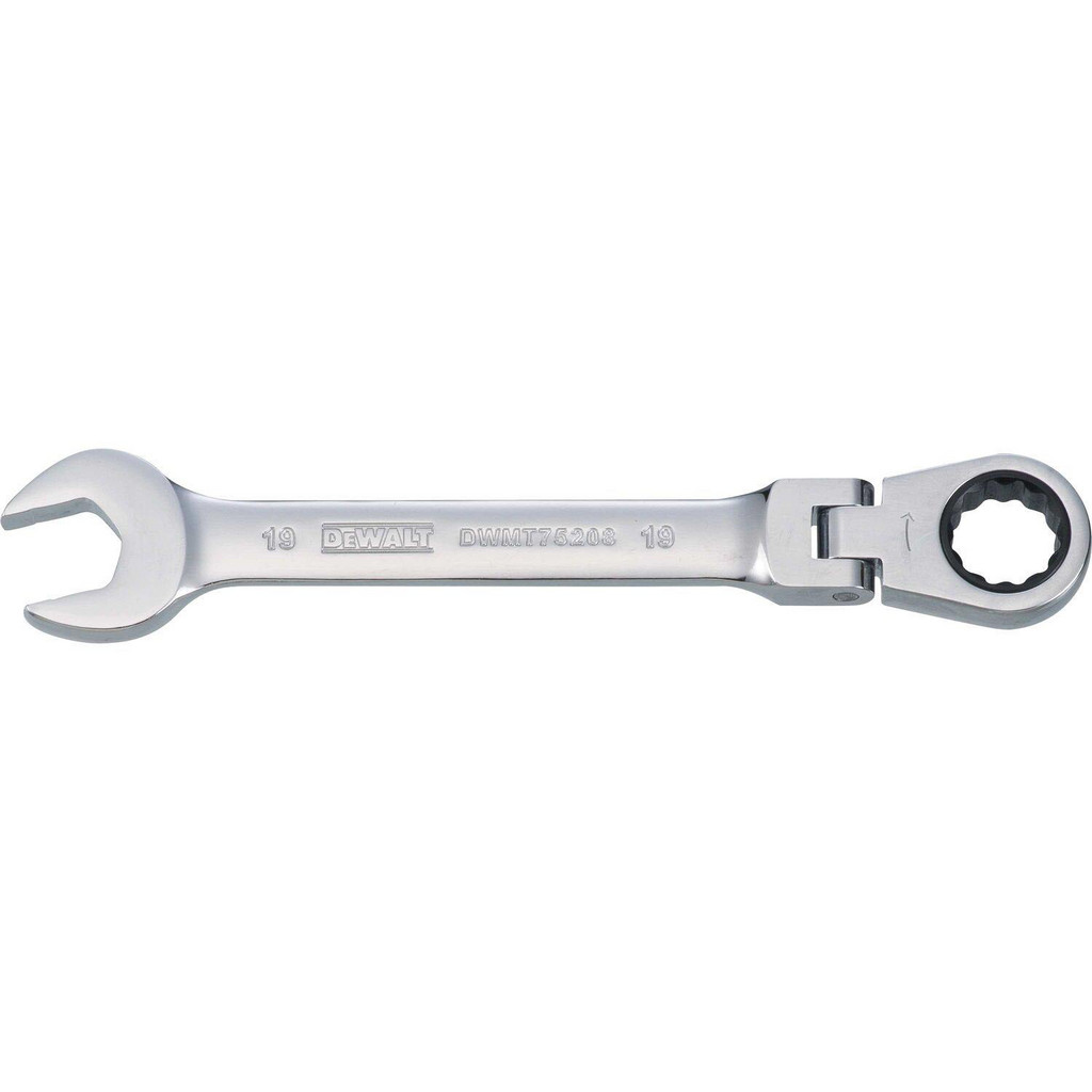 DeWALT Combination Wrench: 19.00 mm Head Size, 15 deg Offset - Steel, Chrome Finish | 4-Pack | Part #DWMT75208OSP