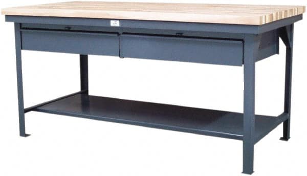 Strong Hold Stationary Work Table: Dark Gray MPN:T4830-2DB-SSTOP