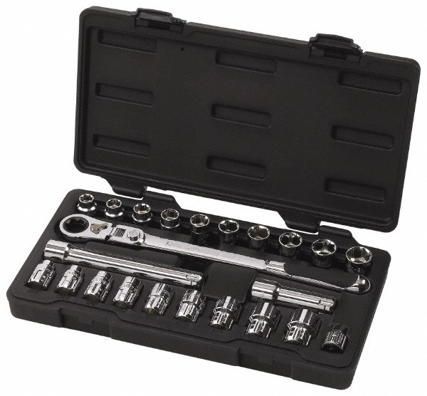 GEARWRENCH 23 Pc 3/8" Drive Pass Through Socket Set 85371961 MSC