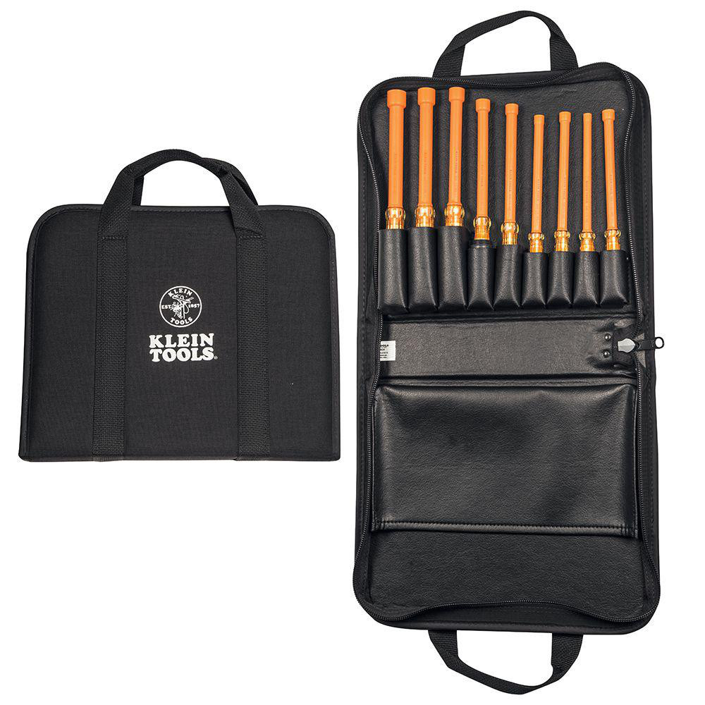 Klein Tools - Nut Driver Set: 9 Pc, 3/16 to 5/8", Hollow Shaft, Cushion ...