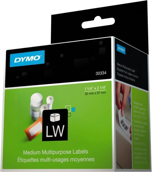 Dymo - Label Maker Label: White, 2-1/4