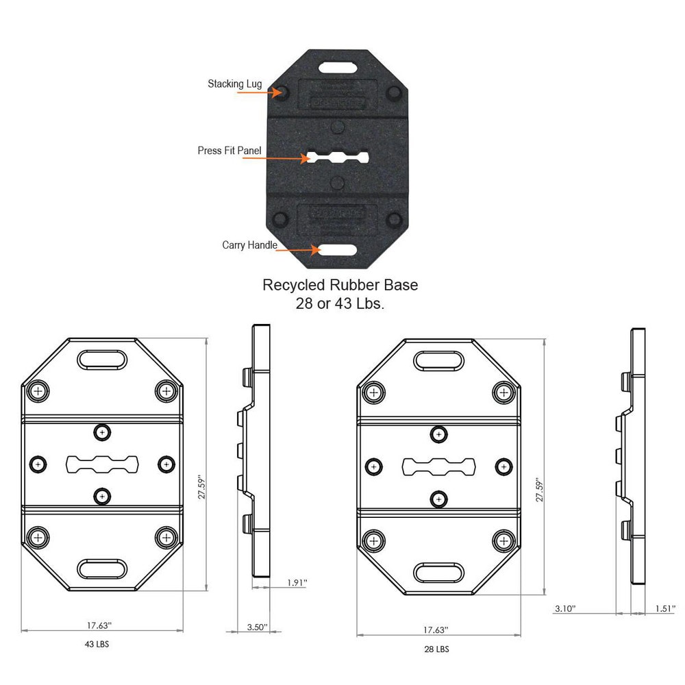 Plasticade - Barrier Parts & Accessories; For Use With: Crosscade 24 ...