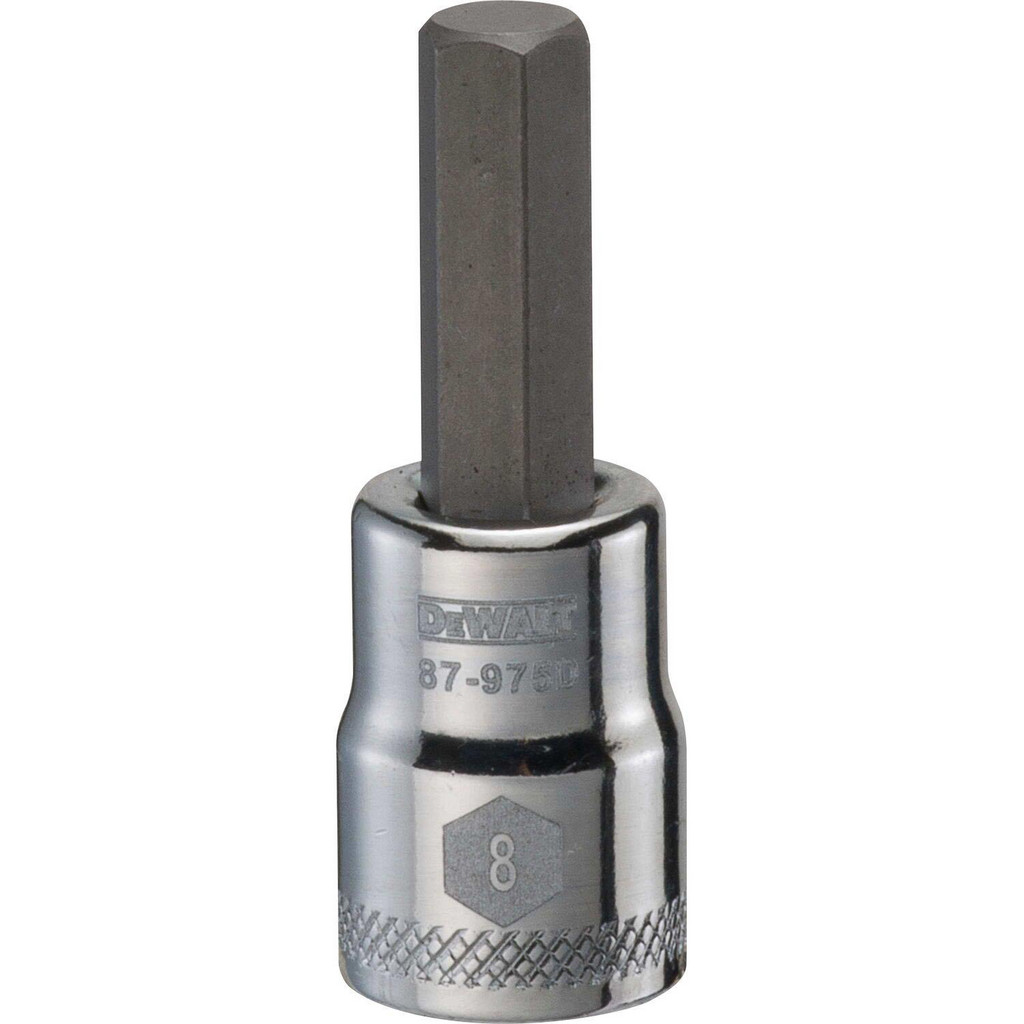 DeWALT Hand Hex Bit Socket: 3/8" Drive, 8.00 mm Hex - 50.00 mm OAL, 30.00 mm Bit Length | Part #DWMT87975OSP
