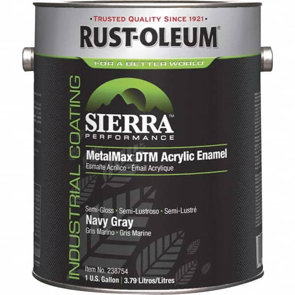 Rust-Oleum 238754 Protective Coating: 1 gal Can, Semi-Gloss Finish, Gray 