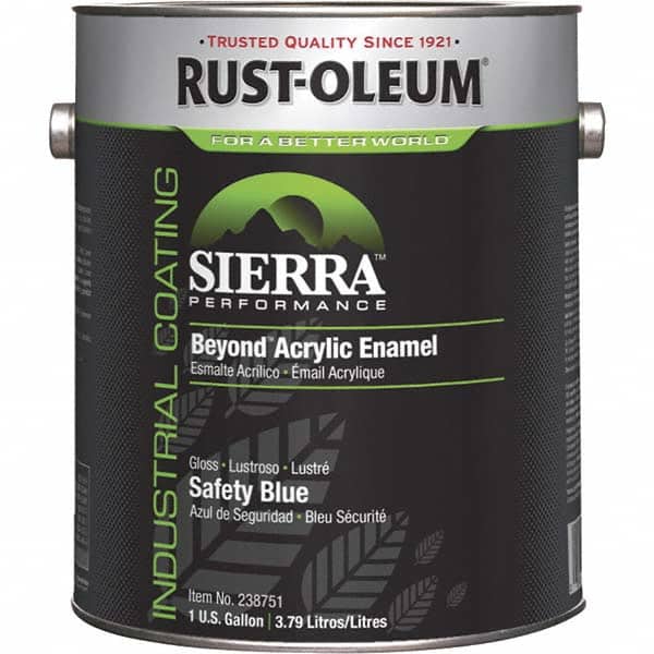 Rust-Oleum 238751 Acrylic Enamel Paint: 10 gal, Gloss, Safety Blue 