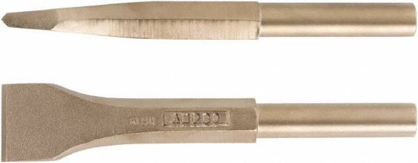 Hammer & Chipper Replacement Chisel: Scaling, 1-1/2" Head Width, 7-3/4" OAL, 3/4" Shank Dia