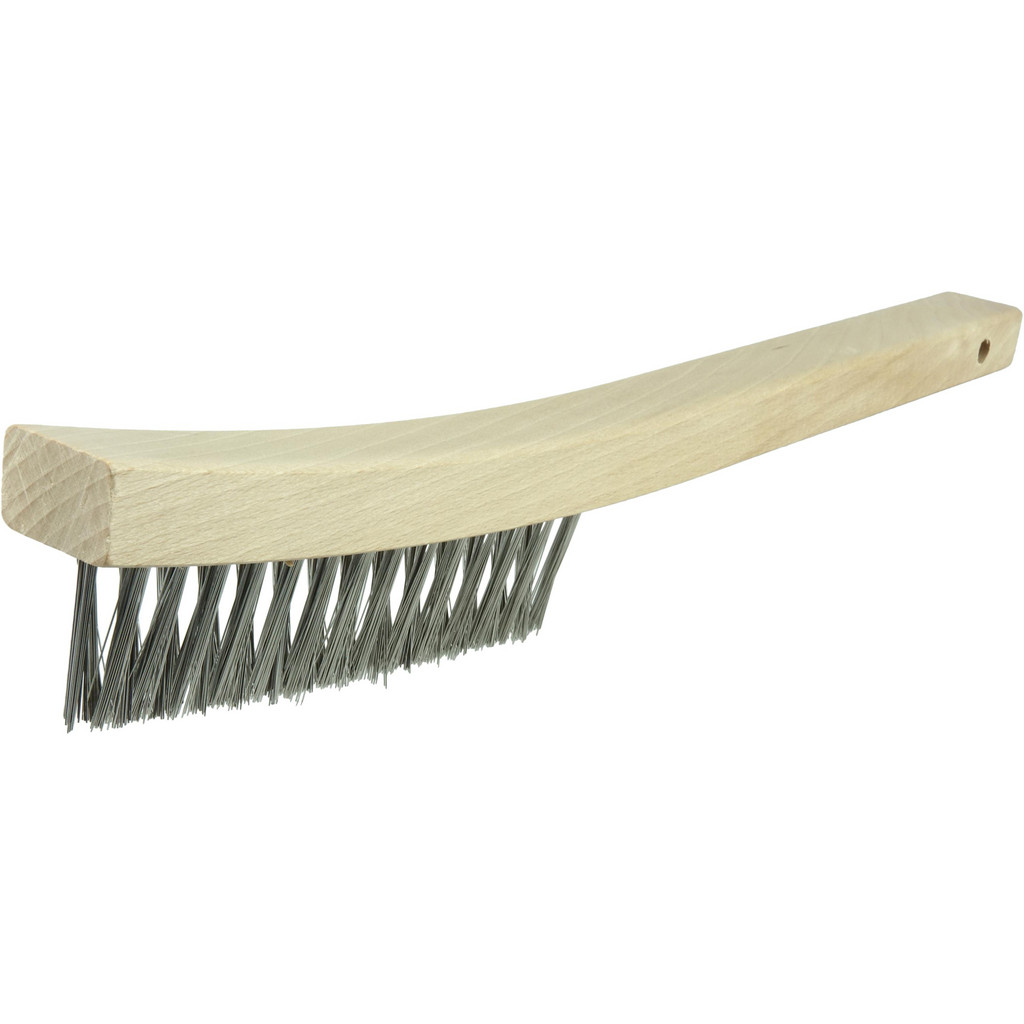 Weiler - Scratch Brush: 3 Row, 14 Column, Stainless Steel | MSC Direct
