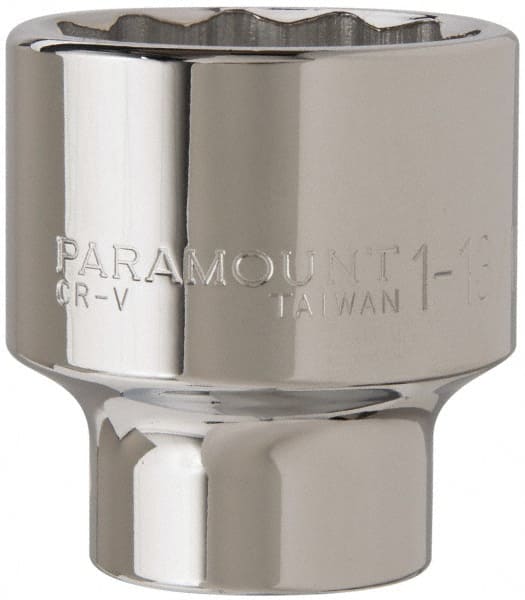 Paramount PAR-34SKT-11316 Hand Socket: 1-13/16" Socket, 12-Point 