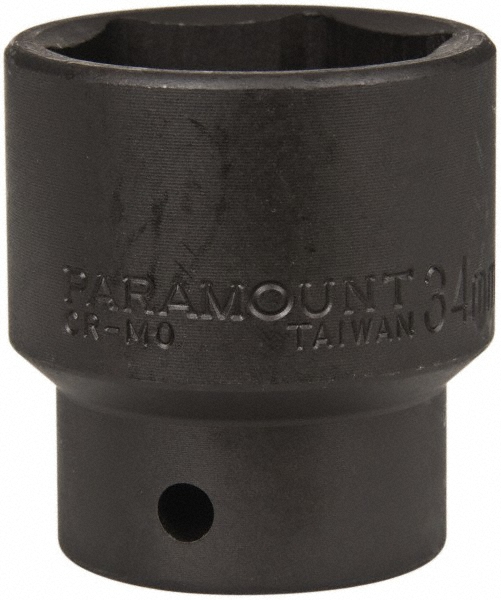 Paramount Impact Socket 1/2" Drive, 34mm Socket, Hex Drive MSC