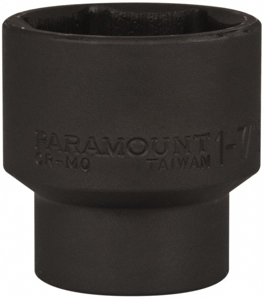 Paramount Impact Socket 1/2" Drive, 17/16" Socket, Hex Drive MSC