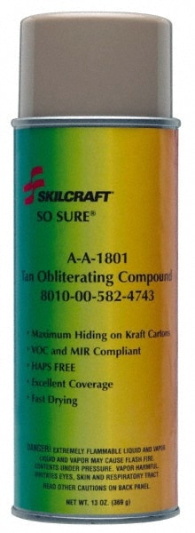 Enamel Spray Paint: Tan, 11 oz
