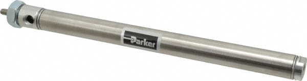 Parker 0.75DSRM08.00 Double Acting Rodless Air Cylinder: 3/4" Bore, 8" Stroke, 250 psi Max, 1/8 NPTF Port, Front Nose Mount Image