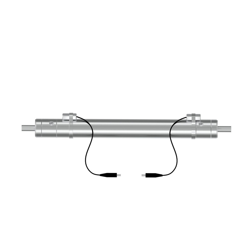 Double Acting Rodless Air Cylinder: 2-1/2" Bore, 6" Stroke, 250 psi Max, 1/4 NPTF Port, Double End or Rear Pivot Mount - Stainless Steel Body