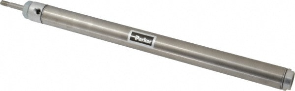 Parker 1.06DSRM12.00 Double Acting Rodless Air Cylinder: 1-1/16" Bore, 12" Stroke, 250 psi Max, 1/8 NPTF Port, Front Nose Mount Image