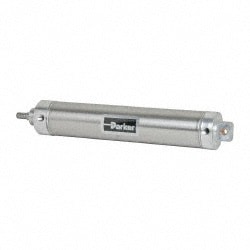 Parker 2.50DXPSRM10.00 Double Acting Rodless Air Cylinder: 2-1/2" Bore, 10" Stroke, 250 psi Max, 1/4 NPTF Port, Double End or Rear Pivot Mount Image