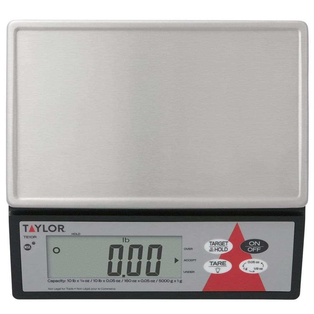 Taylor TE10R 4,536 g, Digital LCD Electronic Portion Control Scale 