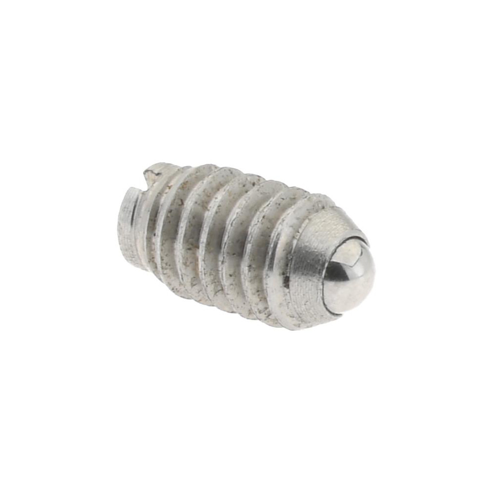 Threaded Ball Plunger: 4-48, 0.062" Ball Dia, 3/16" Body Length, 0.02" Max Ball Reach