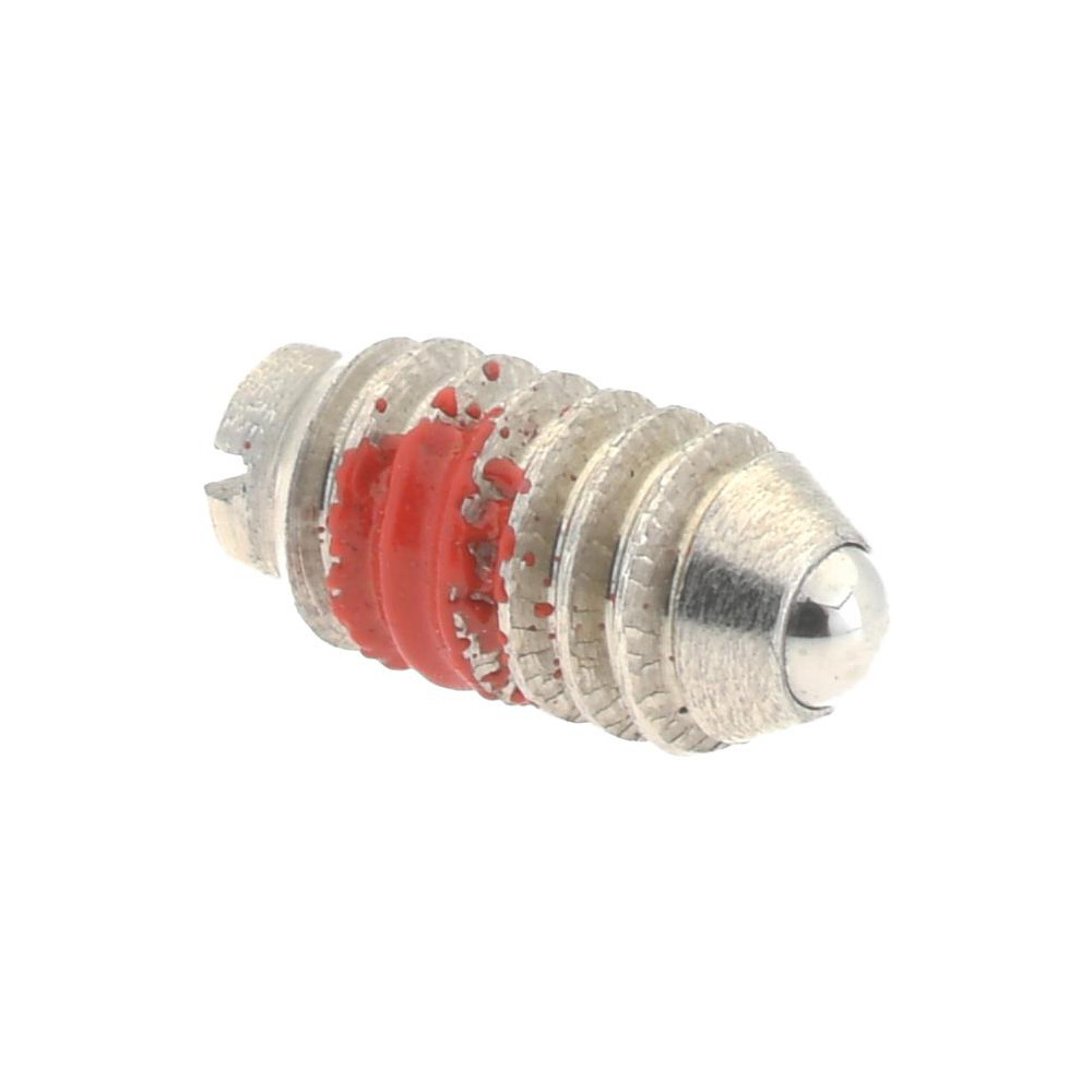 Threaded Ball Plunger: 5-40, 0.062" Ball Dia, 1/4" Body Length, 0.02" Max Ball Reach
