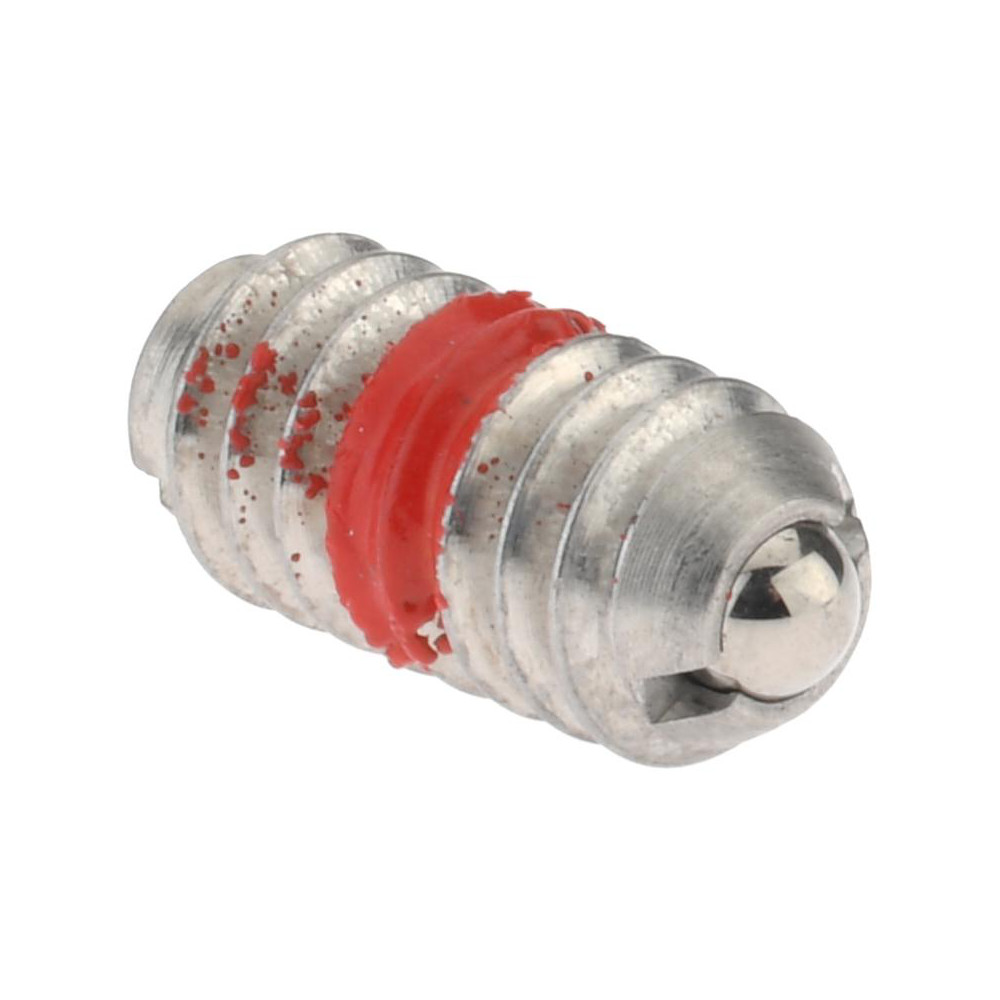 Threaded Ball Plunger: 1/4-20, 0.125" Ball Dia, 17/32" Body Length, 0.035" Max Ball Reach