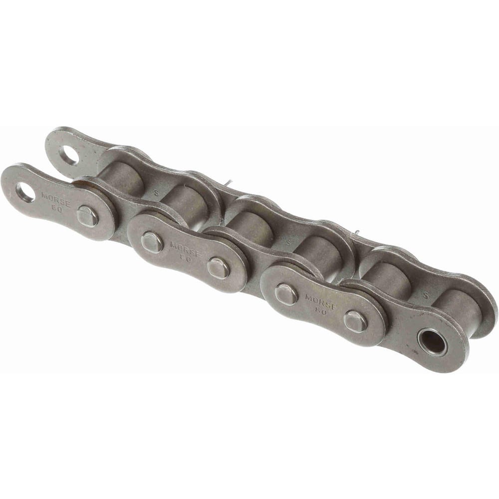 Morse 80C 10FT BOX Roller Chain: Standard Riveted, 1" Pitch, 80 Trade, 10 Long, 1 Strand 