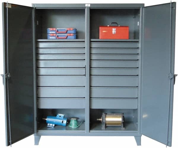 Strong Hold 56-DS-242-16DB Locking Storage Cabinet: 60" Wide, 24" Deep, 78" High 