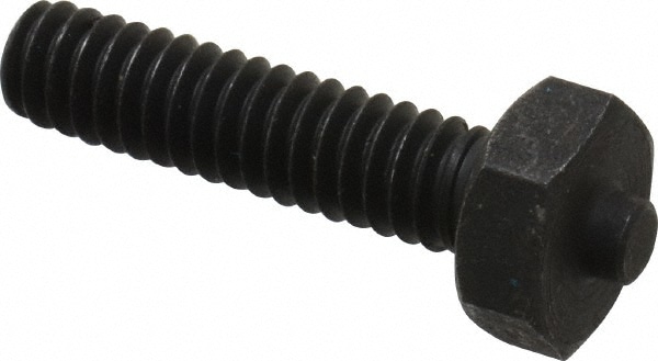 1/4-20 Thread, 7/16" Size, 1-1/4" Long, Black Oxide Coated, Steel, Lead Alloy Clamp Rest & Support