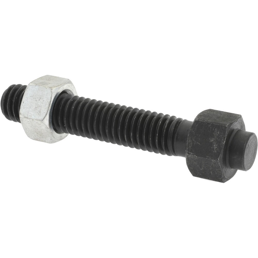 3/8-16 Thread, 9/16" Size, 2-1/2" Long, Black Oxide Coated, Steel, Lead Alloy Clamp Rest & Support