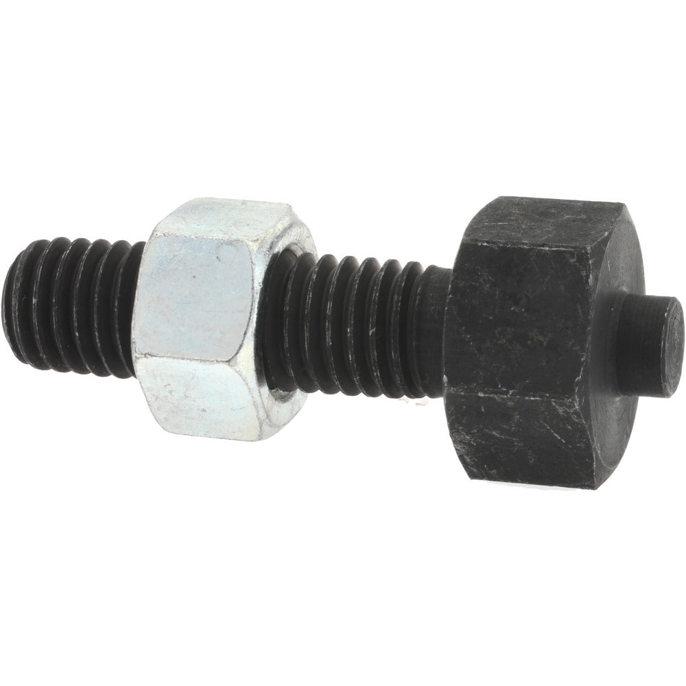 1/2-13 Thread, 7/8" Size, 2-3/8" Long, Black Oxide Coated, Steel, Lead Alloy Clamp Rest & Support