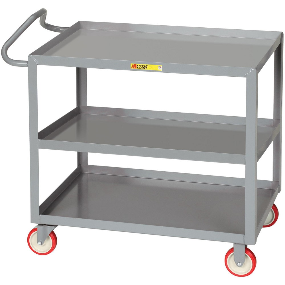 Little Giant® - Ergonomic Handle Shelf Utility Cart: 41-1/2