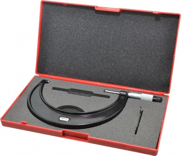 Starrett 68031 Mechanical Outside Micrometer: 6" Range, 0.0001" Graduation Image