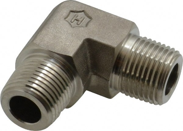 Ham-Let 3000970 Pipe 90 ° Male Elbow: 3/8" Fitting, 316 Stainless Steel 