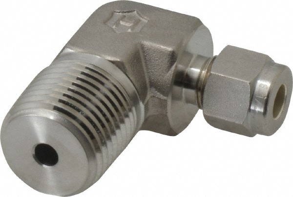 Ham-Let 3002182 Compression Tube Male Elbow: 1/2" Thread, Compression x MNPT Image