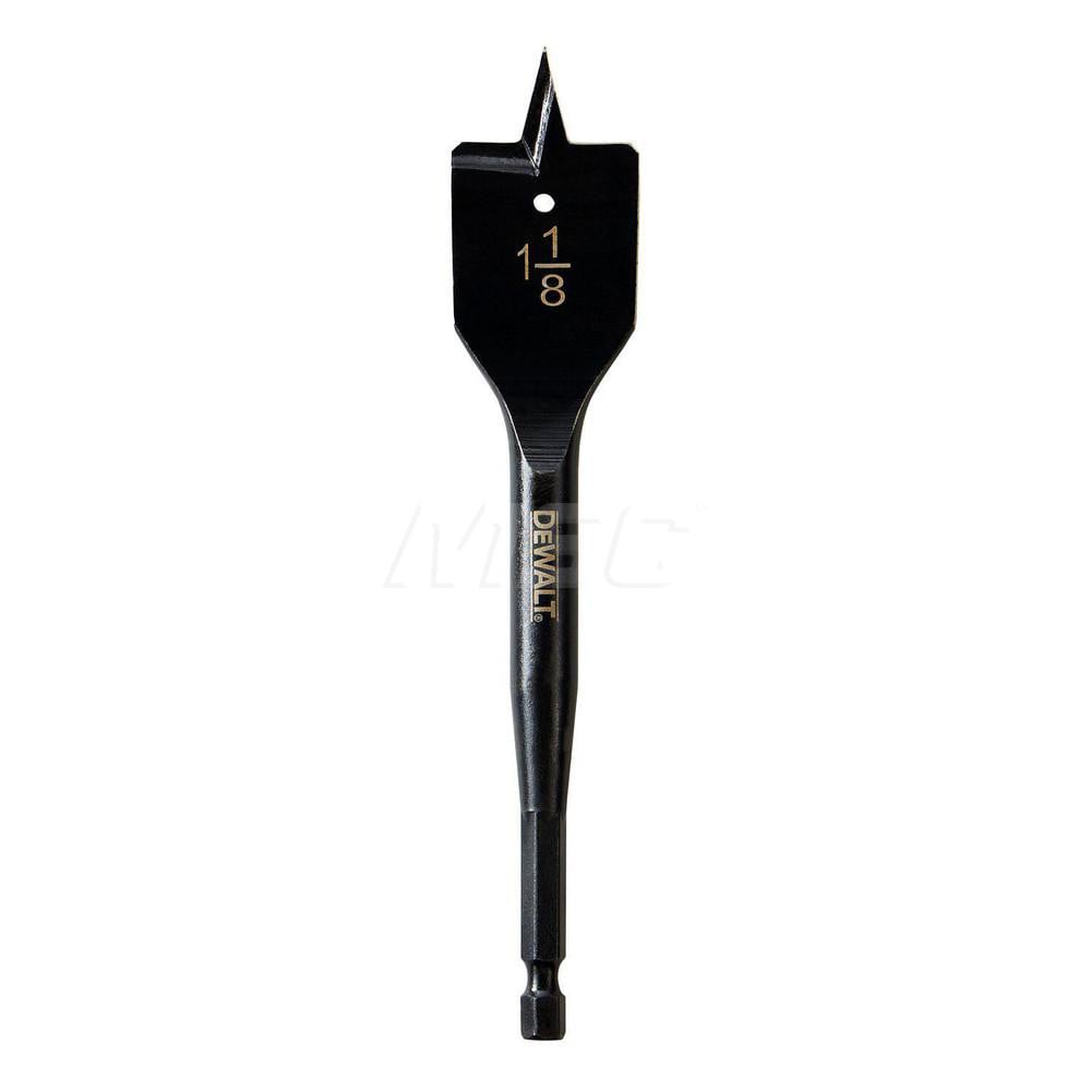 Spade-Blade Drill Bit: 1-1/8" Drill Bit, High Speed Steel
